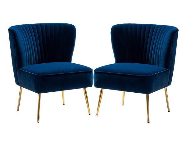 Erasmus Side Chair In 2020 | Side Chairs, Velvet Chair, Chair Throughout Erasmus Velvet Side Chairs (set Of 2) (View 2 of 20)