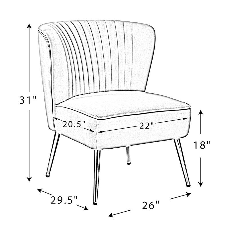 Erasmus Side Chair Intended For Erasmus Velvet Side Chairs (set Of 2) (View 7 of 20)