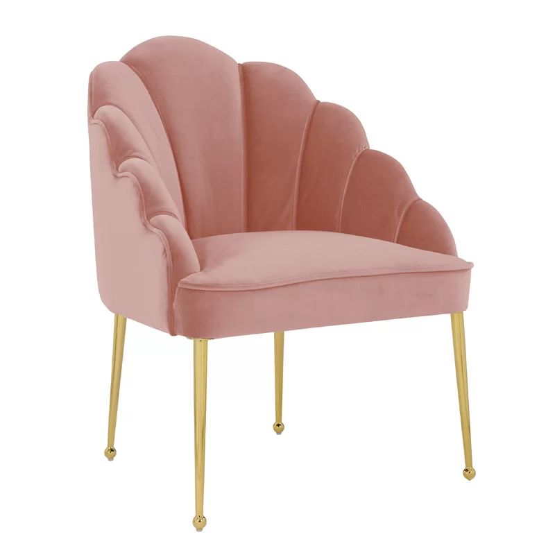 Everly Quinn Cohutta Armchair | Wayfair | Pink Velvet Chair With Cohutta Armchairs (View 2 of 20)