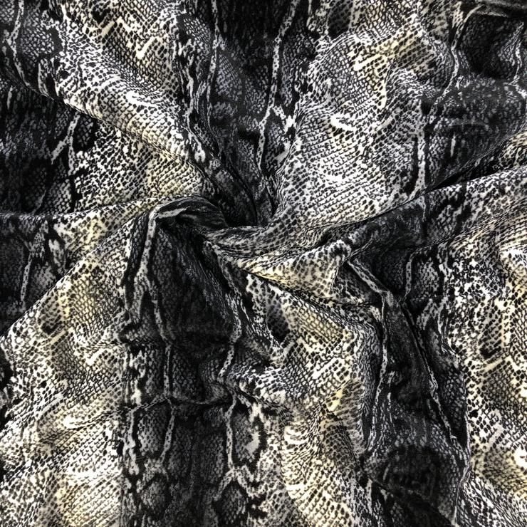 Fabric Snakeskin Foil Print Poly Lycra Crafts Quatrok (View 17 of 20)