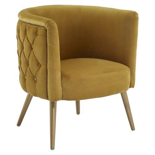 Fairmont Park Reuben Tub Chair | Yellow Accent Chairs, Tub Inside Alwillie Tufted Back Barrel Chairs (View 11 of 20)