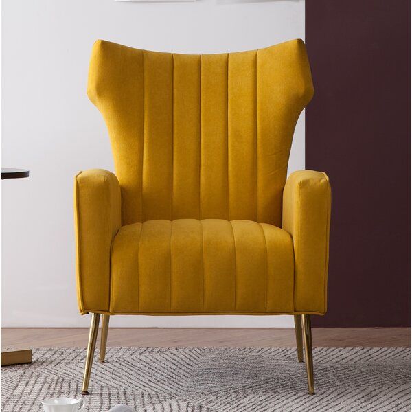 Four Hands Wingback Chair Inside Lauretta Velvet Wingback Chairs (View 6 of 20)