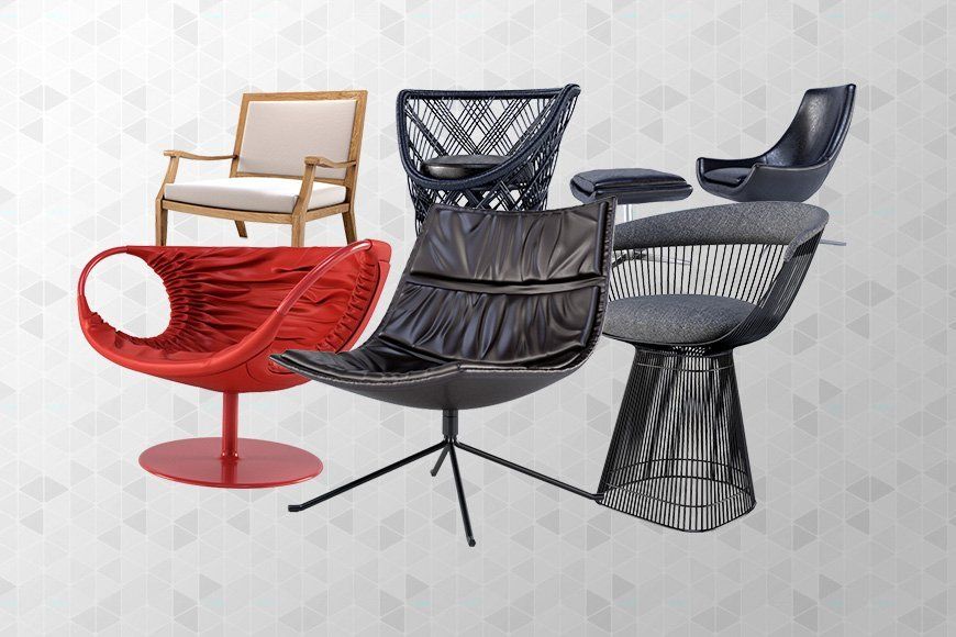 Free 3d Models Armchairs V1 – Viz People Throughout Popel Armchairs (View 9 of 20)