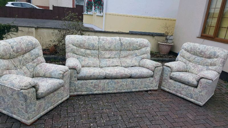 G Plan 3 Piece Suite In Excellent Condition | In Poole, Dorset | Gumtree In Wainfleet Armchairs (View 17 of 20)