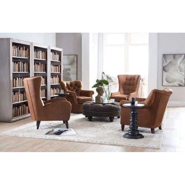 Gallin Leather Chairbradington Young Within Gallin Wingback Chairs (Photo 8 of 20)