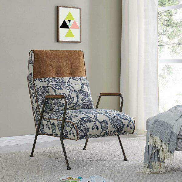 Gingham Accent Chair Regarding Belz Tufted Polyester Armchairs (Photo 19 of 20)