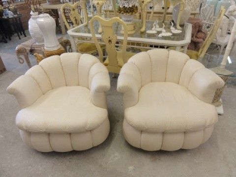 Glammy Pouf Swivel Chairs | Wish List | Home Decor, Home, Chair With Regard To Gallin Wingback Chairs (Photo 10 of 20)
