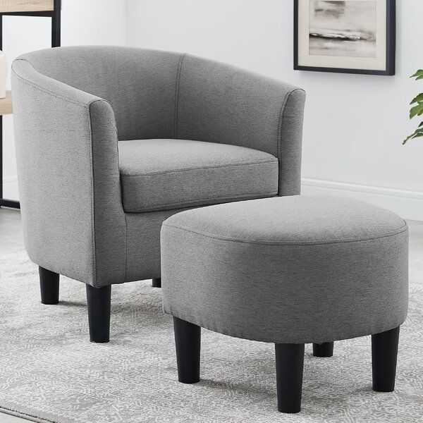 Grey Linen Chair Within Munson Linen Barrel Chairs (Photo 5 of 20)