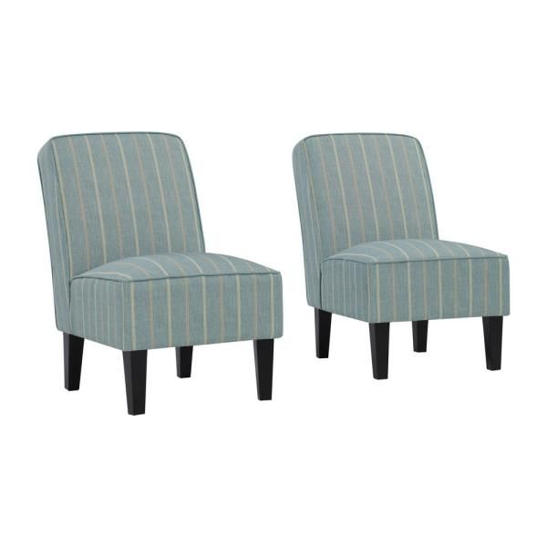 Handy Living Brodee Upholstered Armless Accent Chairs In Within Armless Upholstered Slipper Chairs (View 12 of 20)