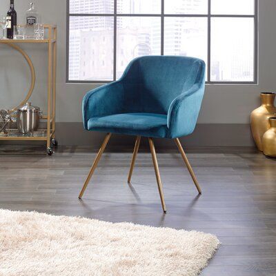 Hanner Armchair Upholstery Color: Blue In 2020 | Blue Inside Hanner Polyester Armchairs (Photo 12 of 20)