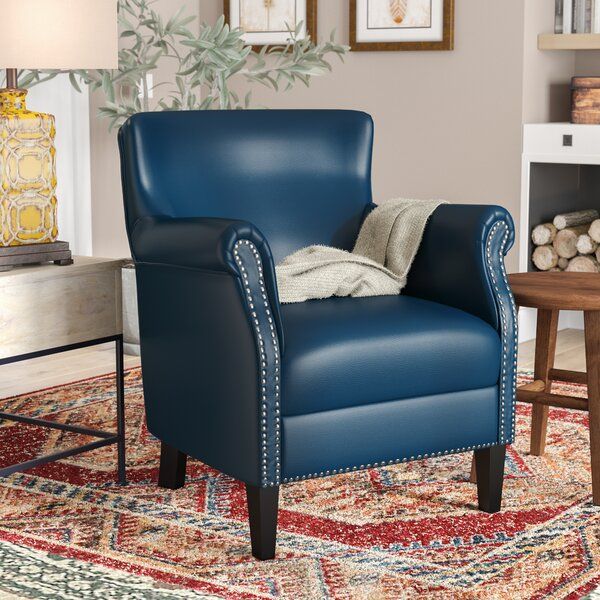 Harmony Leather Arm Chair Regarding Jill Faux Leather Armchairs (Photo 11 of 20)