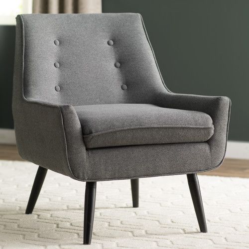 Langley Street™ Eytel Arm Chair | Armchair, Tufted Arm Regarding Hanner Polyester Armchairs (Photo 14 of 20)