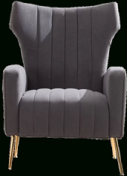 Lauretta Wingback Chair | Gray Throughout Lauretta Velvet Wingback Chairs (View 16 of 20)