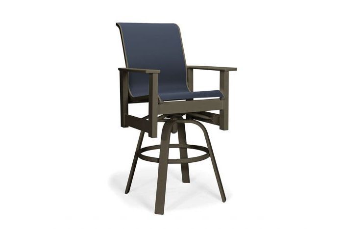 Leeward Mgp Sling Bar Height Swivel Arm Chair 959 With Beachwood Arm Chairs (View 17 of 20)