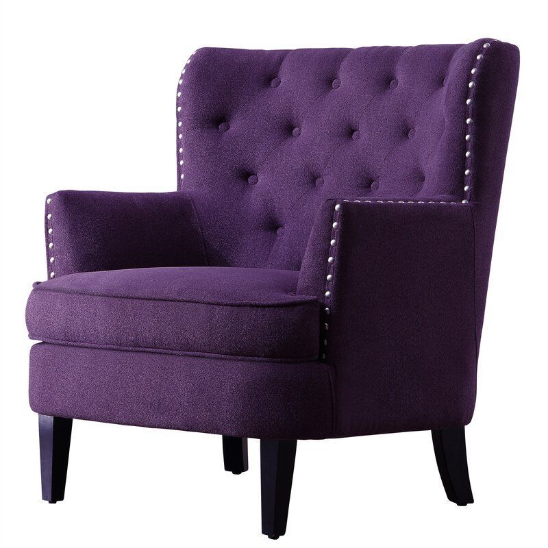 Lenaghan Wingback Chair | Wingback Chair, Purple Velvet Inside Lenaghan Wingback Chairs (Photo 13 of 20)