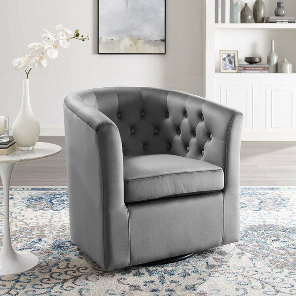 Light Grey Armchair With Suki Armchairs By Canora Grey (Photo 4 of 20)