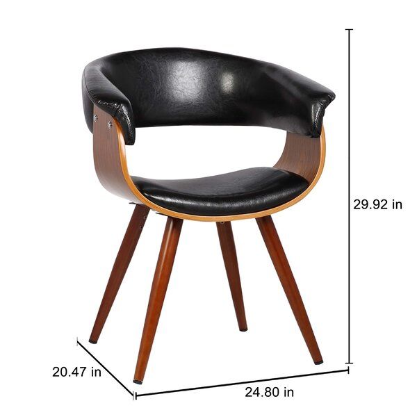 Liston 24.8" W Faux Leather Barrel Chair In Liston Faux Leather Barrel Chairs (Photo 2 of 20)