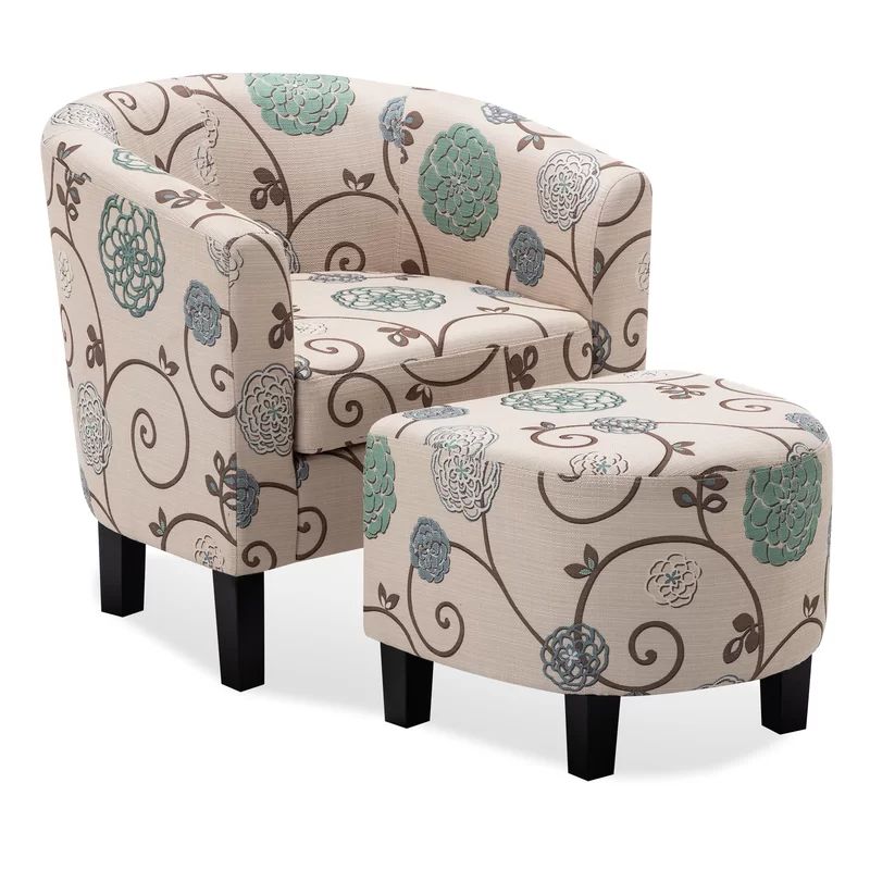 Louisiana Barrel Chair And Ottoman | Chair And Ottoman, Foot For Louisiana Barrel Chair And Ottoman Sets (Photo 2 of 20)
