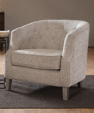 Love This Natural Chair On #zulily! #zulilyfinds | Barrel Pertaining To Kjellfrid Chesterfield Chairs (View 17 of 20)