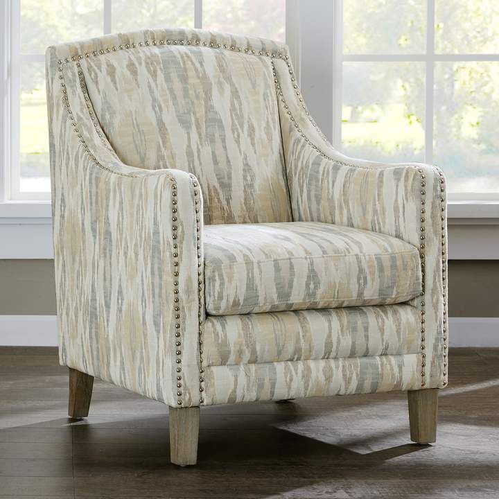 Madison Park Joanne Ikat Club Arm Chair | Armchair Regarding Madison Avenue Tufted Cotton Upholstered Dining Chairs (set Of 2) (View 14 of 20)