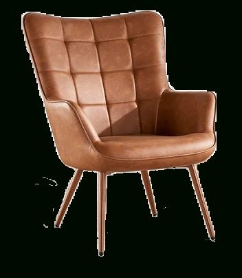 Marisa 28" W Faux Leather Wingback Chair For Marisa Faux Leather Wingback Chairs (Photo 2 of 20)