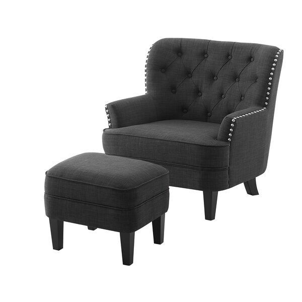 Michalak Cheswood 23" Armchair And Ottoman | Chair And In Michalak Cheswood Armchairs And Ottoman (Photo 2 of 20)