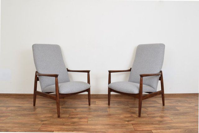Mid Century Polish Lounge Chairsedmund Homa For Gościcińskie Fabryki  Mebli, 1960s, Set Of 2 In Esmund Side Chairs (set Of 2) (View 10 of 20)