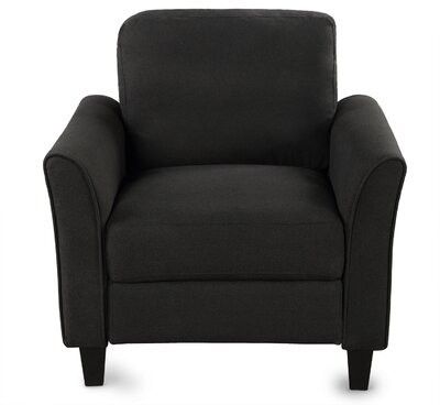 Motala Armchair Fabric: Black With Leppert Armchairs (View 19 of 20)