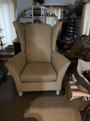 New And Used Wingback Chair For Sale In Daytona Beach, Fl Within Waterton Wingback Chairs (Photo 17 of 20)