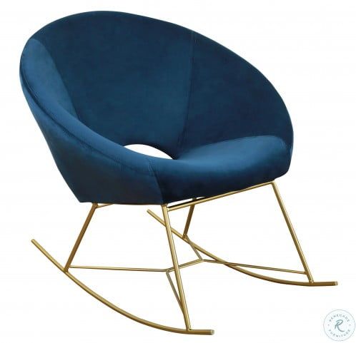 Nolan Navy Velvet Chair Intended For Ronda Barrel Chairs (View 19 of 20)