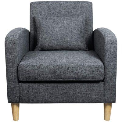 Northrup 27.5" W Cotton Armchair – Wayfair Intended For Biggerstaff Polyester Blend Armchairs (Photo 4 of 20)