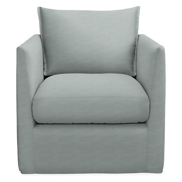 Palm Swivel Chair – Modern Outdoor Chairs & Chaises – Modern With Regard To Munson Linen Barrel Chairs (Photo 15 of 20)