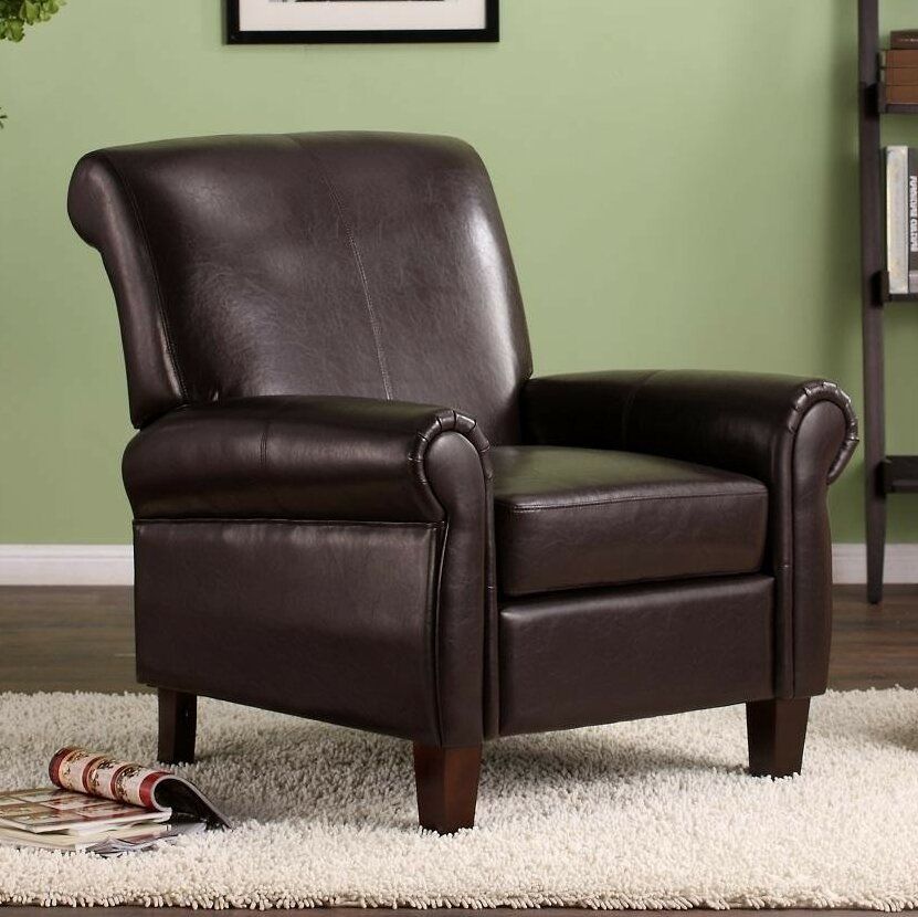 Philo 32.5" W Faux Leather Club Chair With Brookhhurst Avina Armchairs (Photo 12 of 20)