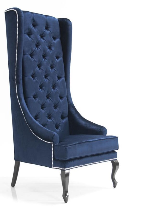Pin On Blue And White Throughout Saige Wingback Chairs (View 16 of 20)