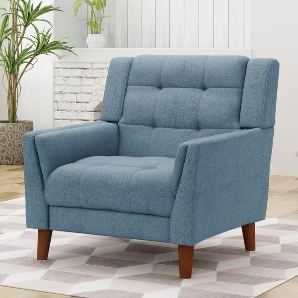 Plush Armchair Pertaining To Armory Fabric Armchairs (View 5 of 20)