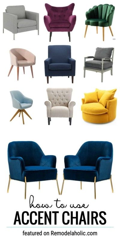 Remodelaholic | Upholstered Accent Chairs With Regard To Brister Swivel Side Chairs (View 18 of 20)