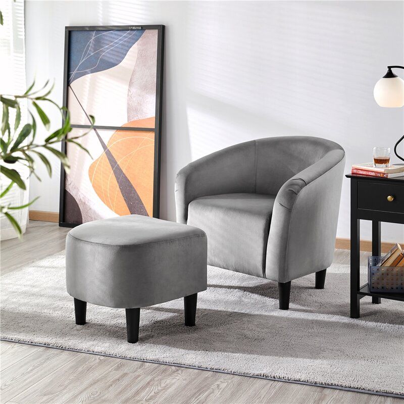 Featured Photo of  Best 20+ of Riverside Drive Barrel Chair and Ottoman Sets