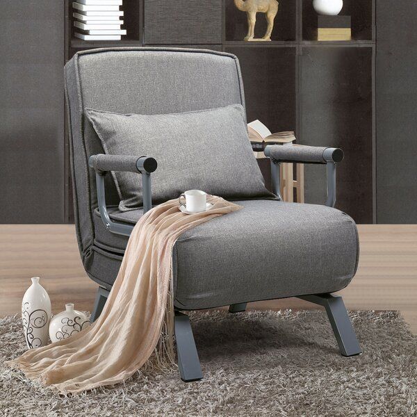Single Sleeper Chair Inside Artressia Barrel Chairs (View 13 of 20)