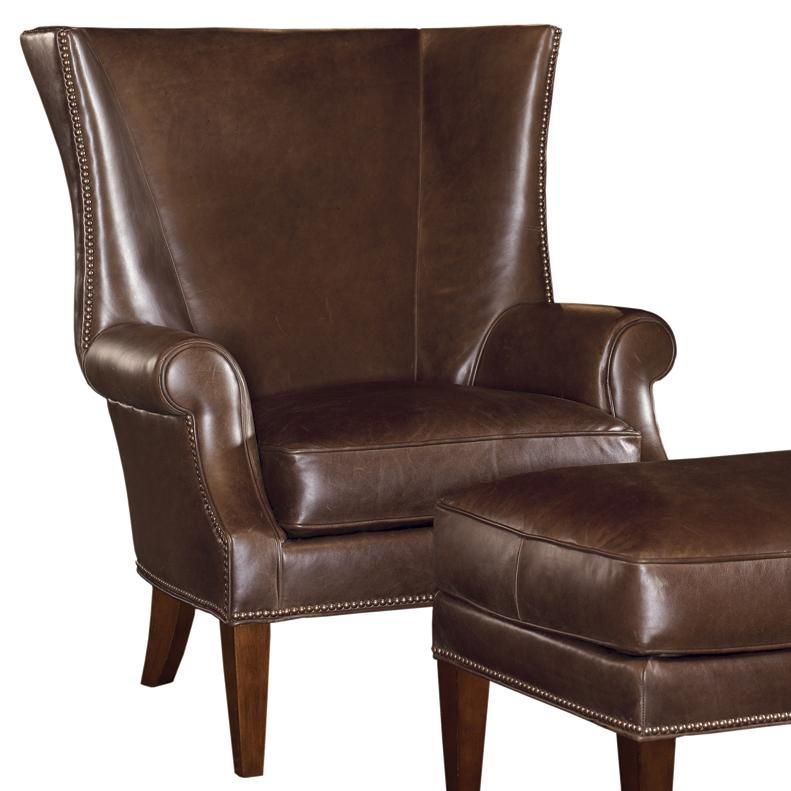 Tommy Bahama Home Tommy Bahama Upholstery Marissa Wing Chair With Regard To Marisa Faux Leather Wingback Chairs (View 12 of 20)