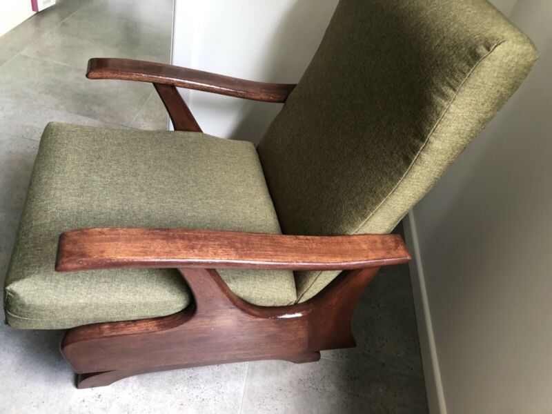 Vintage Restored Rocker Chair Green | Armchairs | Gumtree With Regard To Nadene Armchairs (Photo 16 of 20)