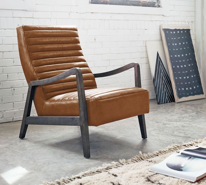 Walker Leather Armchair In 2020 | Leather Armchair Pertaining To Nadene Armchairs (Photo 7 of 20)