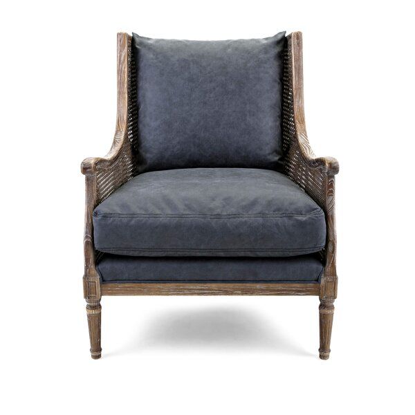 Willis Wingback Chair Intended For Marisa Faux Leather Wingback Chairs (View 20 of 20)