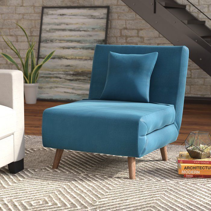 Wolfe Convertible Chair | Furniture, Wayfair Living Room In Hutchinsen Polyester Blend Armchairs (Photo 15 of 20)