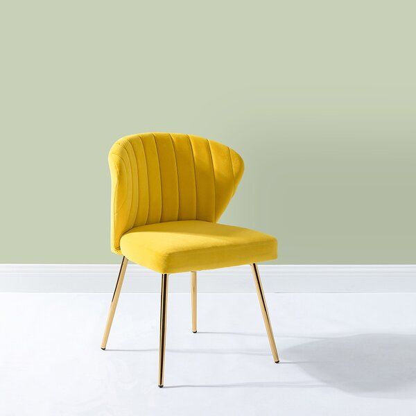 Yellow Velvet Chair With Daulton Velvet Side Chairs (Photo 15 of 20)