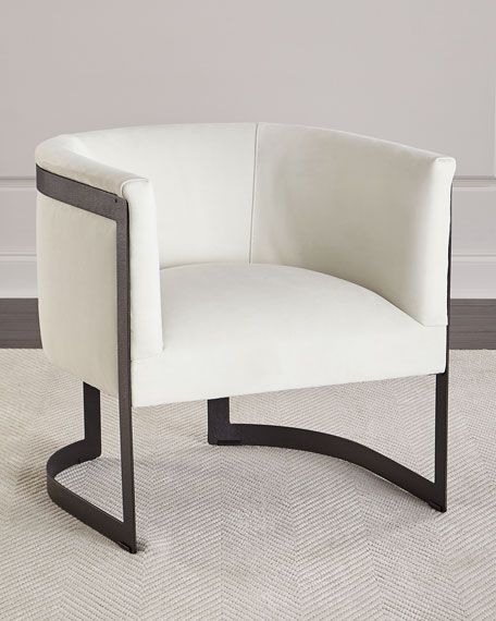 Zalina Leather Accent Chair Pertaining To Zalina Swivel Armchairs (View 7 of 20)