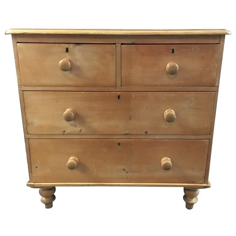 19th Century English Pine Chest Of Drawers | From A Unique Throughout Kaysville  (View 6 of 15)