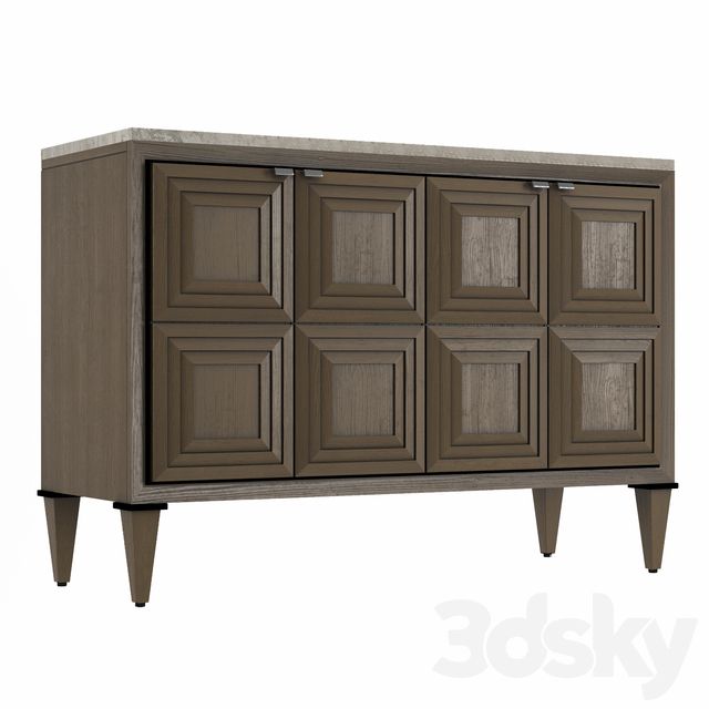 3d Models: Sideboard & Chest Of Drawer – Chest Of Drawers Pertaining To Pitzer 47.91&quot; Wide 4 Drawer Wood Sideboards (Photo 6 of 10)