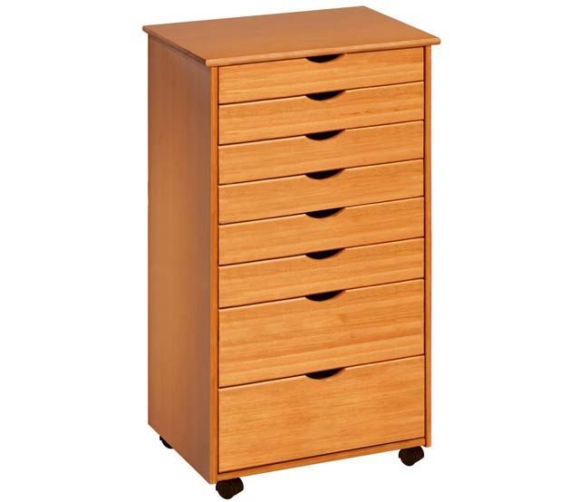 6+2 Drawer Wide Roll Cart | Rolling Drawers, Filing Intended For Daisi 50" Wide 2 Drawer Sideboards (View 2 of 15)