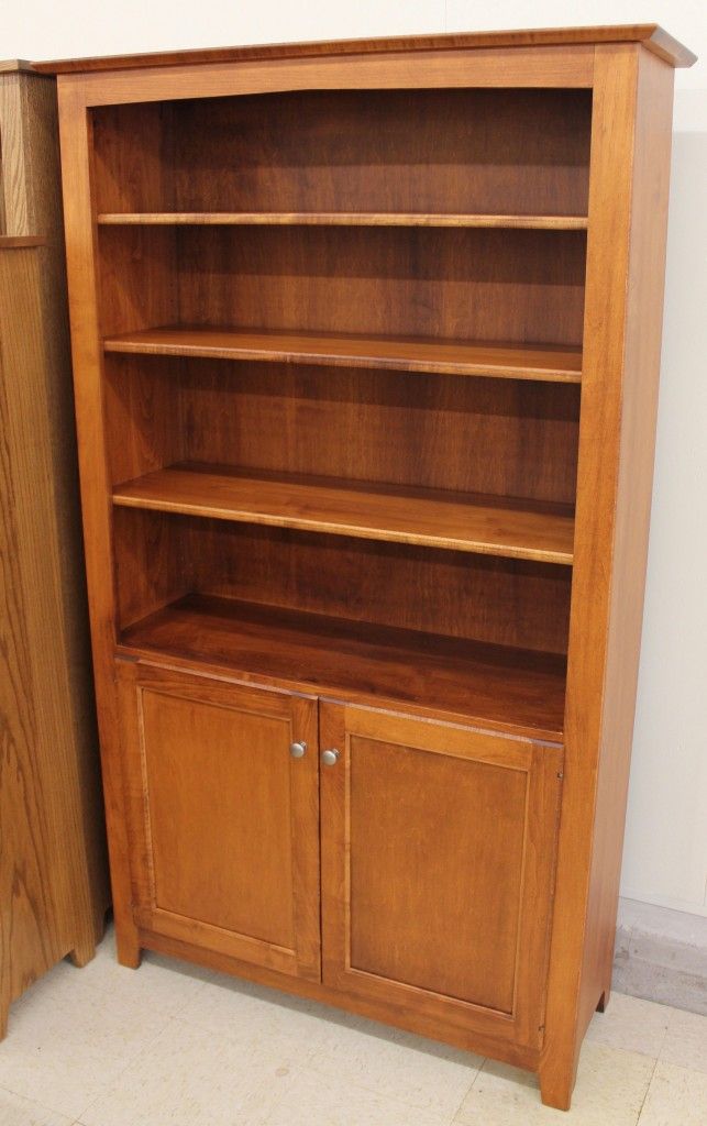 6′ Danville Bookcase With Doors [42″ Wide] | Amish Within Pandora 42" Wide 2 Drawer Servers (View 13 of 15)