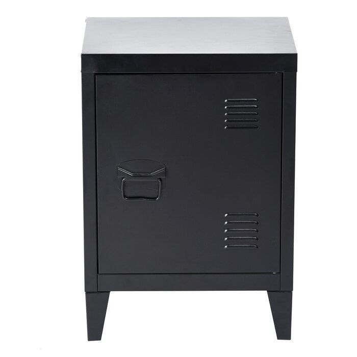 Abingd Metal Nightstand In 2020 | Metal Nightstand Within Raymund  (View 6 of 15)